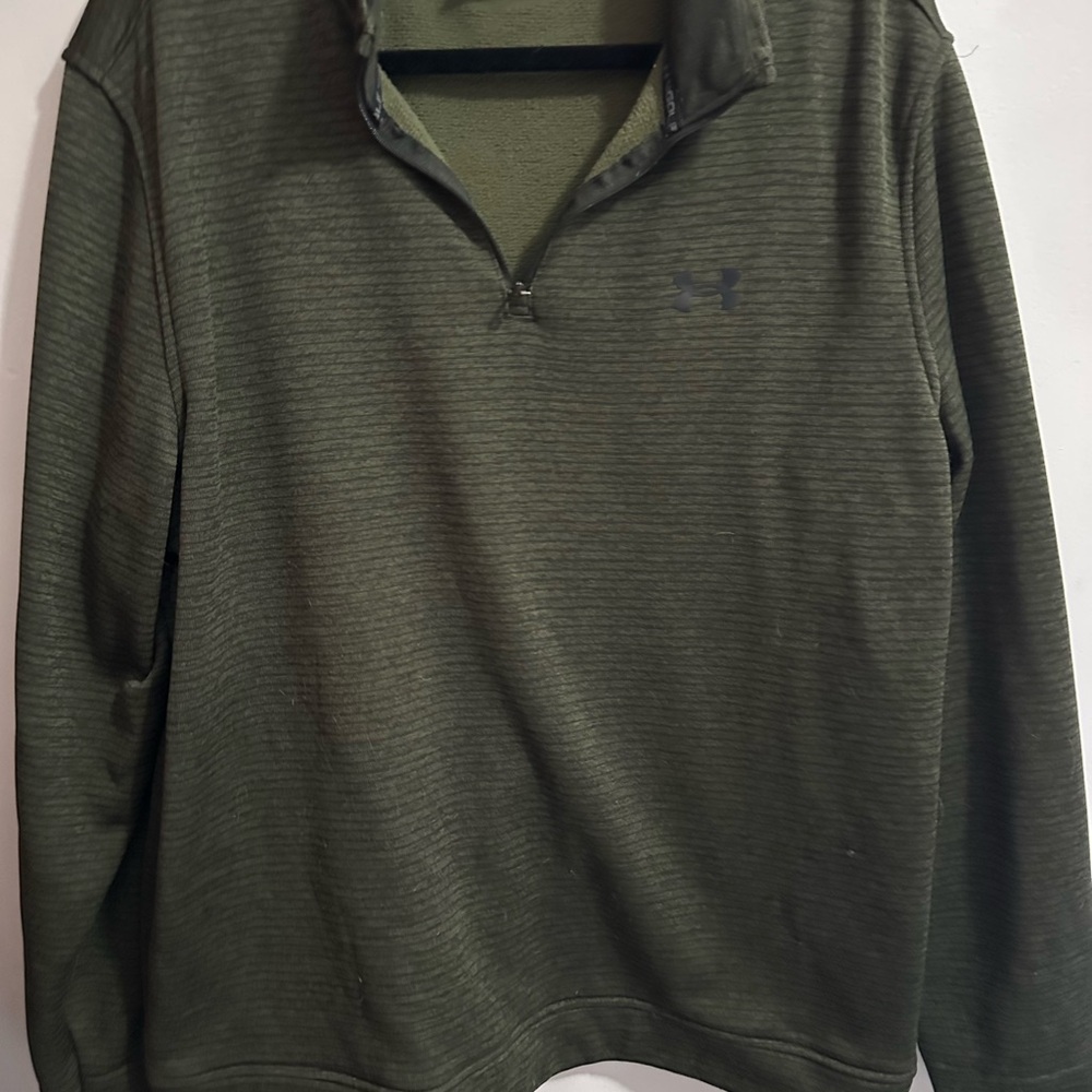 Under Armour Olive Quarter-Zip Pullover